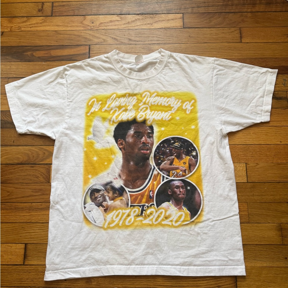 White Kobe Bryant Memorial Graphic T-Shirt